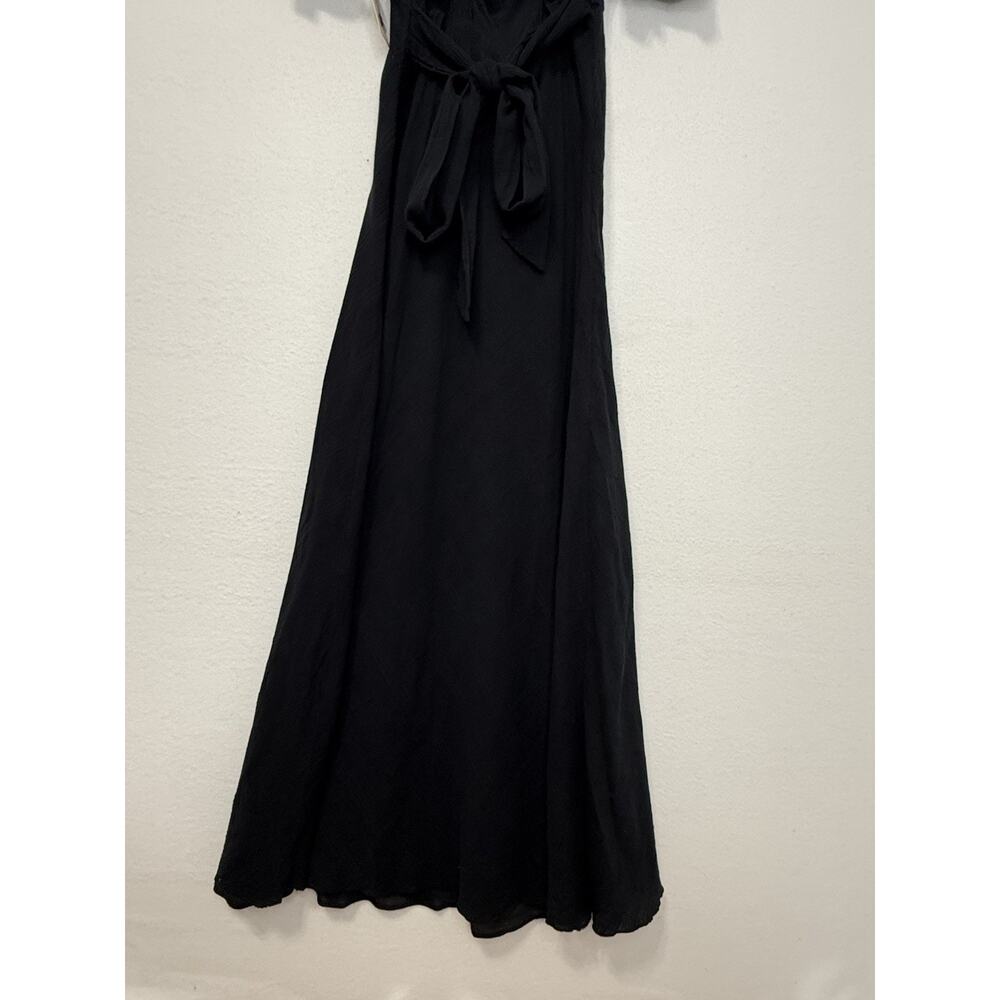 Free People Endless Summer Crochet Ruffle Maxi Dress Festival Boho Flowy Size L - Picture 8 of 8